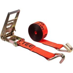 imageMytee Products 2 Pack Ratchet TieDown Straps with Wire Hook 3 x 30 Yellow Ratchet Strap  15000 Lbs Breaking Strength  Heavy Duty TieDown Ratchet Straps for Flatbed Truck Trailers PickupRed
