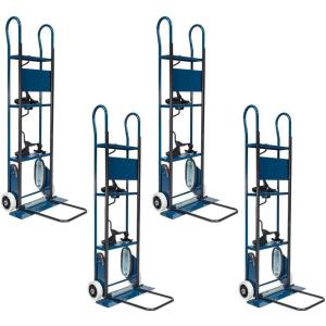 imageMytee Products 2 Pack Steel Appliance Hand Truck Dolly with Easytouse Belt Tightener amp 6 Caster Wheels  800 lbs Capacity Appliance Dolly with Stair Climber amp Auto Recoil System for Refrigerator4  Pack