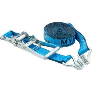 imageMytee Products 2 x 27 Blue Ratchet TieDown Strap wWire Hook 3333 lbs WLL