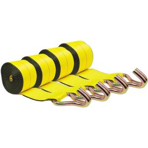 imageMytee Products 4 Pack 3 x 30 Winch Straps wWire Hook WLL 5000 Flatbed Tie Down Strap4  Pack