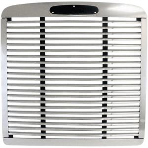 imageMytee Products 44 x 42 Brushed Aluminum Front Grille WO Bug Screen Compatible wFreightner FLD120 19972003 Classic XL 20072009 FLD120SD 20052010  Replaces A1712934000 A1712934000
