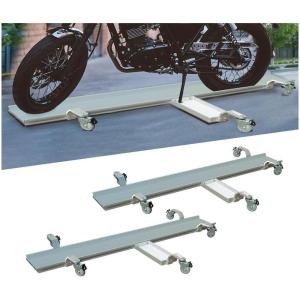 imageMytee Products 89 L X 9 W Aluminum Motorcycle Dolly wFully Adjustable Kickstand Plate  1500 lbs Load Capacity2  Pack