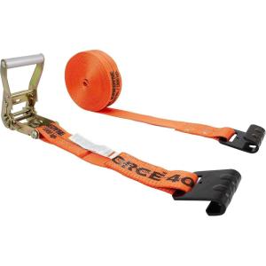 imageMytee Products Kinedyne K Force Ratchet Tie Down Straps wFlat Hook 4000 WLL1  Pack