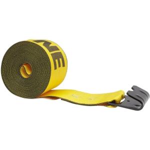imageMytee Products Kinedyne Winch Straps 4 x 40 Gold Heavy Duty Tie Down wFlat Hooks WLL 5400 lbs  4 Inch Cargo Control for Flatbed Truck Utility Trailer 1 Pack1  Pack