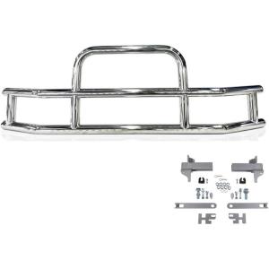 imageMytee Products Medium Model Deer Grille Guard Compatible for VOLVO VNL 20042017 with Brackets  8425x4235 Heavy Duty Polished Stainless Steel Grille Guard for TrucksSmall