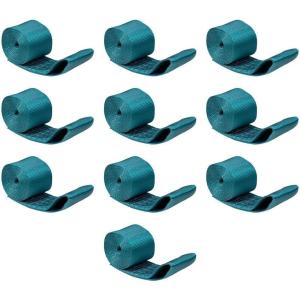 imageMytee Products Mytee Product 4 Pack Winch Straps 4 x 30 Yellow Heavy Duty Tie Down wSewn Loop WLL 5400 lbs  4 Inch Cargo Control for Flatbed Truck Utility Trailer10  Pack