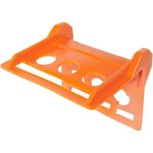imageMytee Products V Shaped Board 4 Orange Plastic Corner Edge Protectors for Cargo Loads  Tie Down Strap Guard for Winch Ratchet Straps on Flatbed Trailers  VStyle Tie Downs Edge Protectors