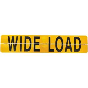 imageMytee Products WIDE LOAD Aluminum Center Hinged Sign 72 L x 12 H x 008 w for Trucks and Trailers Made in USA12 x 60