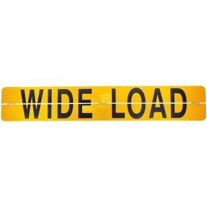 imageMytee Products WIDE LOAD Aluminum Center Hinged Sign 72 L x 12 H x 008 w for Trucks and Trailers Made in USA12 x 72