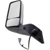 imageMytee Products Black Truck Door Mirror Assembly for Freightner Cascadia 2018 Driver Side LH Mirror Replace A2273907004Left  Driver Side