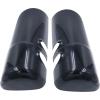 imageMytee Products Black Finish Truck Door Mirror Covers fit for Kenworth T680 amp T880 Models Driver Side Mirror Cover LH Replace R226123100Pair Set