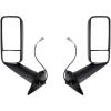 imageMytee Products Black Truck Door Mirror Assembly for Freightner Cascadia 2018 Driver Side LH Mirror Replace A2273907004Pair Set