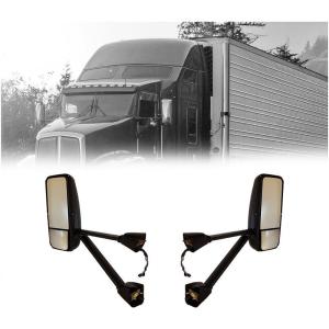 imageMytee Products Black Door Mirror LH Heated  Fits KW T170 T370 T600A T660 Replaces OEM Paccar Parts 10618 United Pacific Antique 42772 Automann 56359020Pair Set