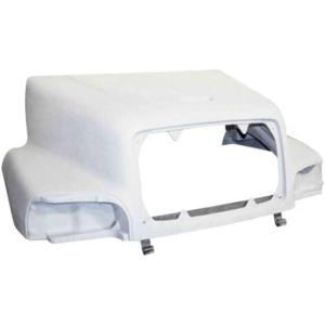 imageMytee Products 55 Fiberglass Hood Compatible with Freightliner Century Class 19962001  Heavy Duty Hood Panel for Trucks Replaces OEM A1712701002 A1712701002 A1715420000 A1715420000
