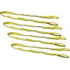 imageMytee Products 4 Pack 2 x8 Web Lifting Sling  6400 LBS WLL Vertical Lift Straps Twisted Eyelets 2Ply  Choker 5000 WLL amp Basket 12800 WLL4  Pack