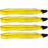 imageMytee Products 4 Pack 2 x8 Web Lifting Sling  6400 LBS WLL Vertical Lift Straps Twisted Eyelets 2Ply  Choker 5000 WLL amp Basket 12800 WLL4  Pack