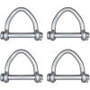 imageMytee Products Web Sling Shackle  6 wQuick Pin 23500 lbs WLL White Blue Zinc for Recovery Straps Auto Hauling Towing4  Pack