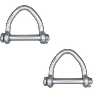 imageMytee Products Web Sling Shackle  6 wQuick Pin 23500 lbs WLL White Blue Zinc for Recovery Straps Auto Hauling Towing2  Pack