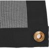 imageMytee Products 16 x 24 Green Heavy Duty 6 Oz 70 Shade Mesh Tarps with Grommets ROLLOff  Sturdy Mesh Tarp Shades for Sun Light Blockage Green House Garden Swimming Pool Privacy Mesh 2 PackBlack