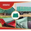 imageMytee Products 16 x 24 Green Heavy Duty 6 Oz 70 Shade Mesh Tarps with Grommets ROLLOff  Sturdy Mesh Tarp Shades for Sun Light Blockage Green House Garden Swimming Pool Privacy Mesh 2 PackGreen