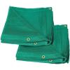 imageMytee Products 16 x 24 Green Heavy Duty 6 Oz 70 Shade Mesh Tarps with Grommets ROLLOff  Sturdy Mesh Tarp Shades for Sun Light Blockage Green House Garden Swimming Pool Privacy Mesh 2 PackGreen