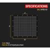 imageMytee Products 16 x 24 Green Heavy Duty 6 Oz 70 Shade Mesh Tarps with Grommets ROLLOff  Sturdy Mesh Tarp Shades for Sun Light Blockage Green House Garden Swimming Pool Privacy Mesh 2 PackBlack