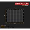 imageMytee Products 16 x 24 Green Heavy Duty 6 Oz 70 Shade Mesh Tarps with Grommets ROLLOff  Sturdy Mesh Tarp Shades for Sun Light Blockage Green House Garden Swimming Pool Privacy Mesh 2 PackBlack