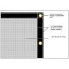 imageMytee Products 16 x 24 Green Heavy Duty 6 Oz 70 Shade Mesh Tarps with Grommets ROLLOff  Sturdy Mesh Tarp Shades for Sun Light Blockage Green House Garden Swimming Pool Privacy Mesh 2 PackBlack