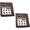 imageMytee Products 2 Pack 6 x 8 Green Canvas Tarp 12oz Heavy Duty Water ResistantDark Brown 2 Pcs