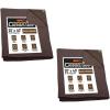 imageMytee Products 2 Pack 6 x 8 Green Canvas Tarp 12oz Heavy Duty Water ResistantDark Brown 2 Pcs