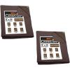 imageMytee Products 2 Pack 6 x 8 Green Canvas Tarp 12oz Heavy Duty Water ResistantDark Brown 2 Pcs