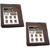 imageMytee Products 2 Pack 6 x 8 Green Canvas Tarp 12oz Heavy Duty Water ResistantDark Brown 2 Pcs