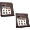 imageMytee Products 2 Pack 6 x 8 Green Canvas Tarp 12oz Heavy Duty Water ResistantDark Brown 2 Pcs