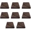 imageMytee Products 2 Pack 6 x 8 Green Canvas Tarp 12oz Heavy Duty Water ResistantDark Brown 8 Pcs