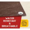imageMytee Products 2 Pack 6 x 8 Green Canvas Tarp 12oz Heavy Duty Water ResistantDark Brown 8 Pcs
