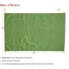 imageMytee Products 2 Pack 6 x 8 Green Canvas Tarp 12oz Heavy Duty Water ResistantGreen 1 Pc