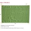 imageMytee Products 2 Pack 6 x 8 Green Canvas Tarp 12oz Heavy Duty Water ResistantGreen 1 Pc