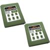 imageMytee Products 2 Pack 6 x 8 Green Canvas Tarp 12oz Heavy Duty Water ResistantGreen 2 Pcs