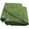 imageMytee Products 2 Pack 6 x 8 Green Canvas Tarp 12oz Heavy Duty Water ResistantGreen 2 Pcs