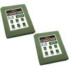 imageMytee Products 2 Pack 6 x 8 Green Canvas Tarp 12oz Heavy Duty Water ResistantGreen 2 Pcs
