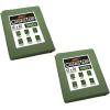 imageMytee Products 2 Pack 6 x 8 Green Canvas Tarp 12oz Heavy Duty Water ResistantGreen 2 Pcs