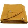 imageMytee Products 2 Pack 6 x 8 Green Canvas Tarp 12oz Heavy Duty Water ResistantTan 1 Pc