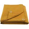 imageMytee Products 2 Pack 6 x 8 Green Canvas Tarp 12oz Heavy Duty Water ResistantTan 1 Pc