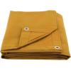imageMytee Products 2 Pack 6 x 8 Green Canvas Tarp 12oz Heavy Duty Water ResistantTan 1 Pc