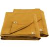 imageMytee Products 2 Pack 6 x 8 Green Canvas Tarp 12oz Heavy Duty Water ResistantTan 2 Pcs