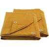 imageMytee Products 2 Pack 6 x 8 Green Canvas Tarp 12oz Heavy Duty Water ResistantTan 2 Pcs