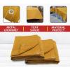 imageMytee Products 2 Pack 6 x 8 Green Canvas Tarp 12oz Heavy Duty Water ResistantTan 2 Pcs