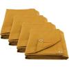 imageMytee Products 2 Pack 6 x 8 Green Canvas Tarp 12oz Heavy Duty Water ResistantTan 4 Pcs