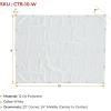 imageMytee Products 2 Pack 6 x 8 Green Canvas Tarp 12oz Heavy Duty Water ResistantWhite 1 Pc