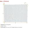 imageMytee Products 2 Pack 6 x 8 Green Canvas Tarp 12oz Heavy Duty Water ResistantWhite 1 Pc